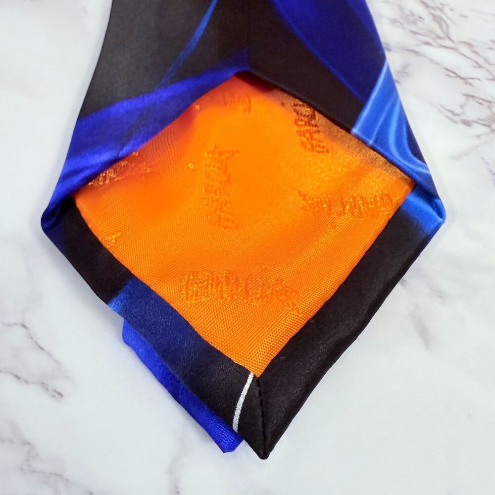 Jerry Garcia Another Butterfly Collection 61 Blue Silk Neck Tie Abstract Pattern - Picture 7 of 10